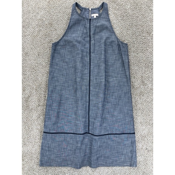 Gap Chambray Shift Dress Womens 4 Blue Cotton Designed & Crafted Beachy Travel‎ - Picture 1 of 13